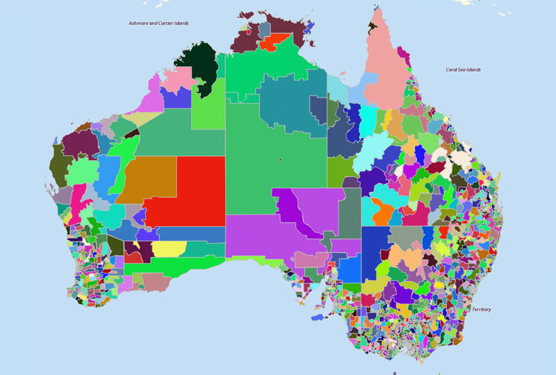 Australia Map With Zip Codes List 7702