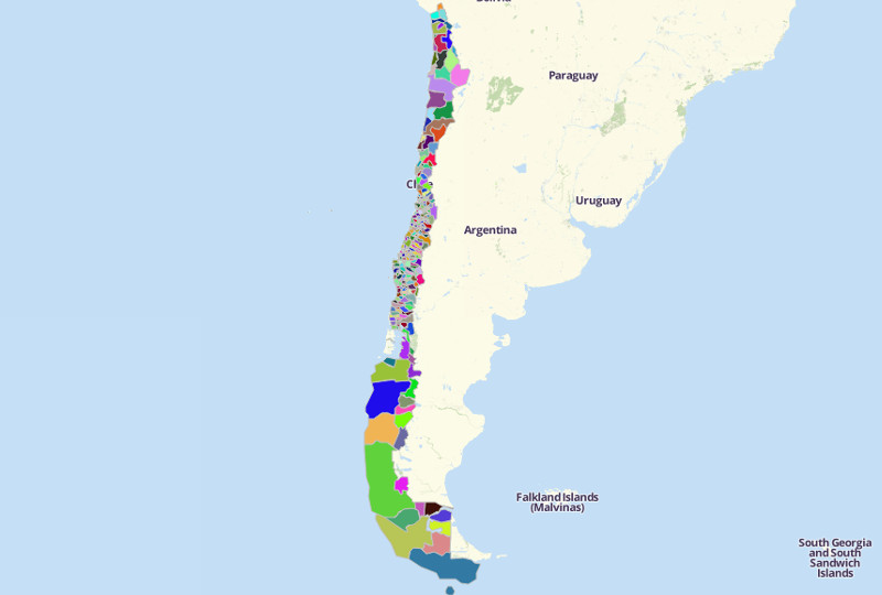 Visualize and Understand Chile Map with Mapline's Territory Mapping Software