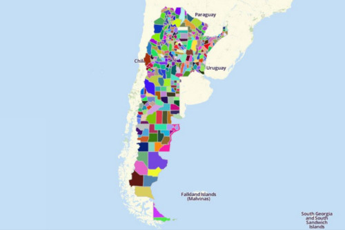 Map Territories for Argentina