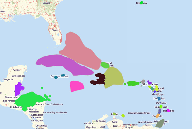 Analyze Caribbean Map Using Mapline's Territory Mapping Software