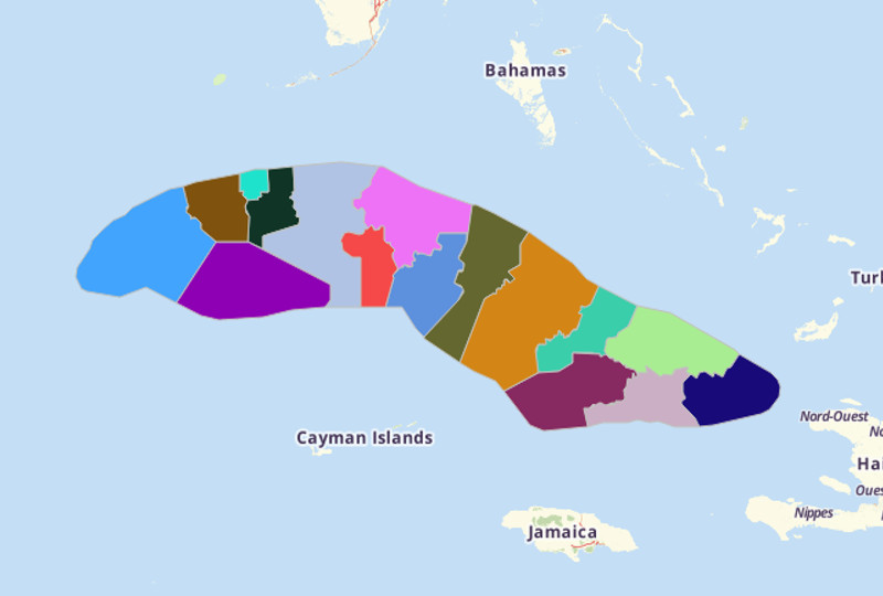 Analyze Cuba Map Using Mapline's Territory Mapping Software