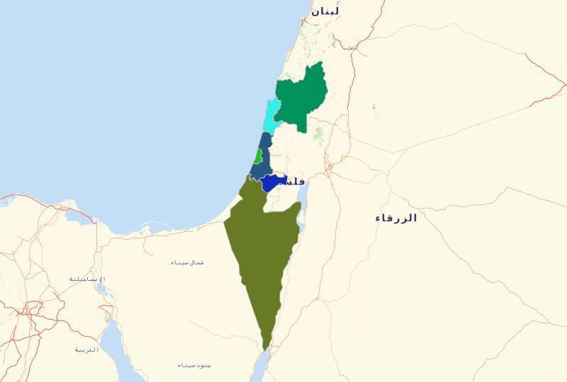 Use Mapline's Territory Mapping Software to Create a Map of Israel