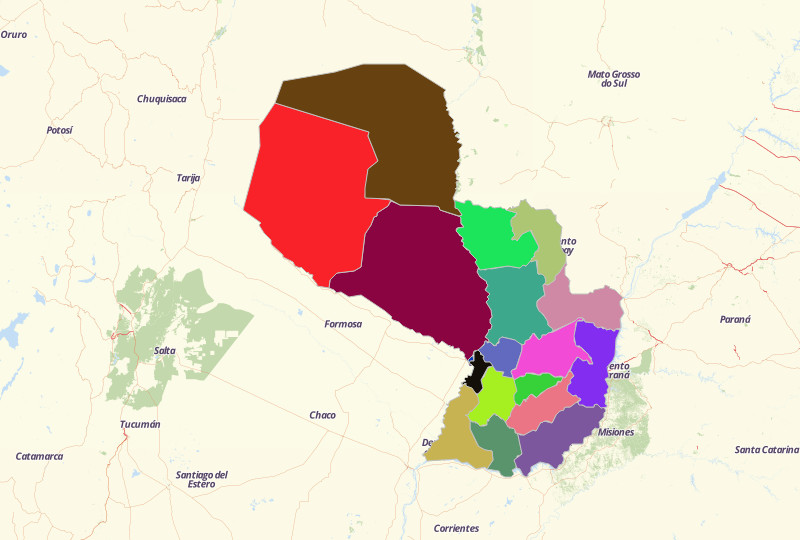 Visualize and Understand Paraguay Map with Mapline's Territory Mapping Software