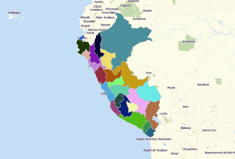 Visualize and Understand Peru Map with Mapline's Territory Mapping Software