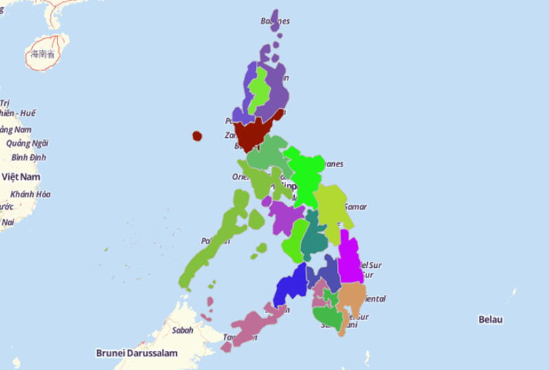 Use Mapline's Territory Mapping Software to Create a Philippines Map 