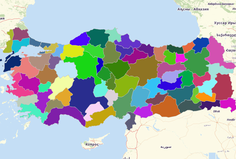 Use Mapline's Territory Mapping Software to Create a Map of Turkey