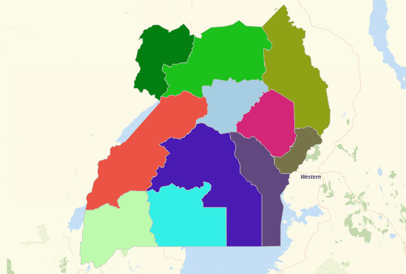 Create Uganda Map Using Mapline's Territory Mapping Software