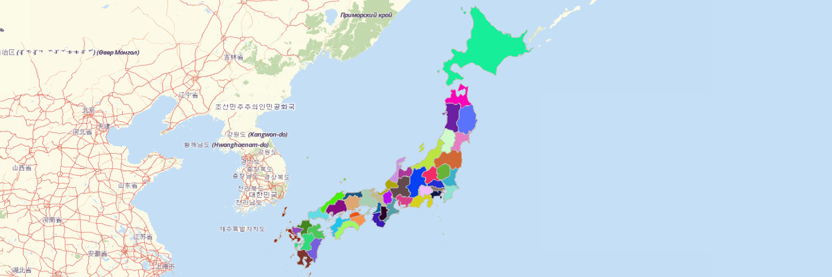 Japan Prefecture Map - Mapline