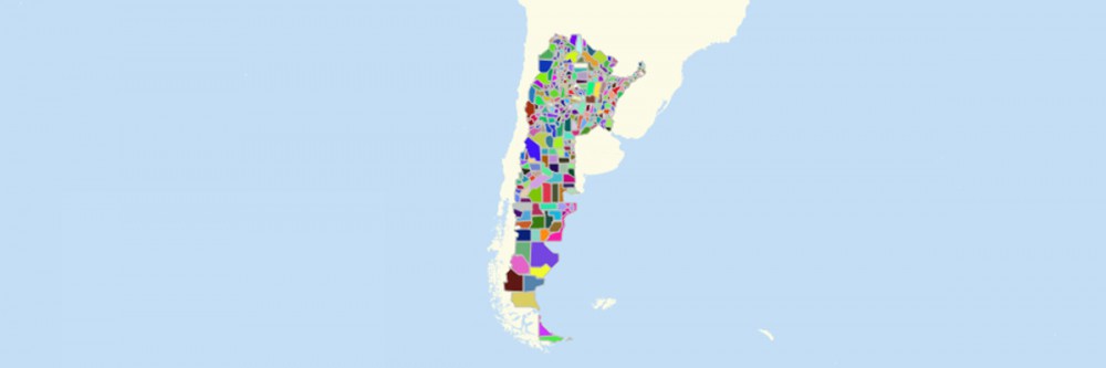 Map of Argentina Departments