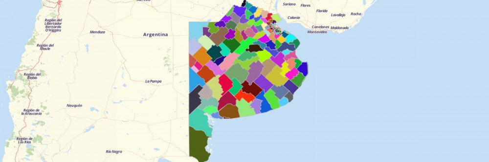 Map of Argentina Partidos
