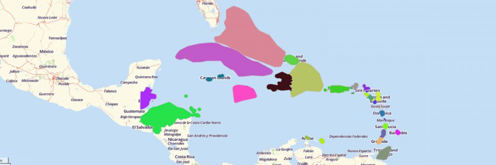 caribbean countries map