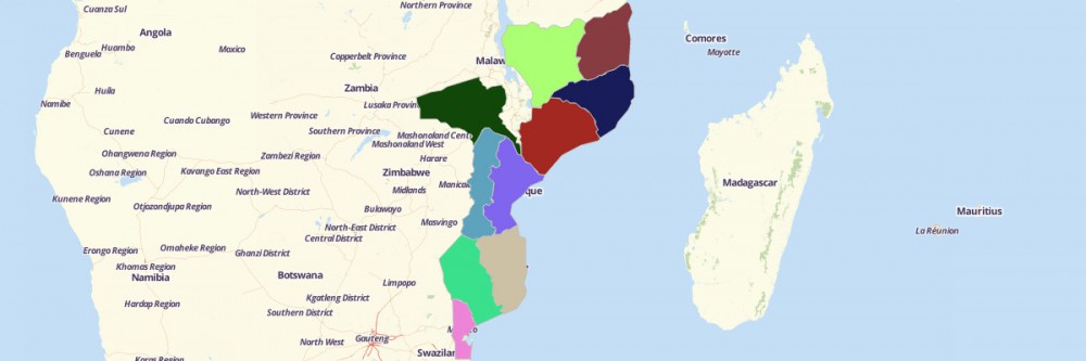 Map of Mozambique Provinces