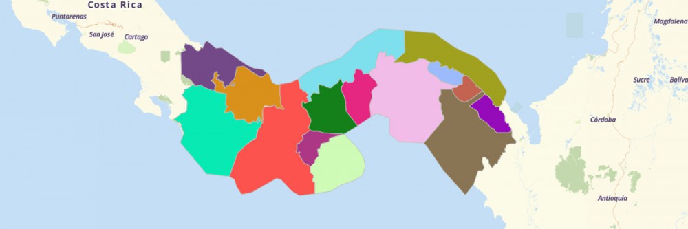 Map of Panama Provinces and Regions