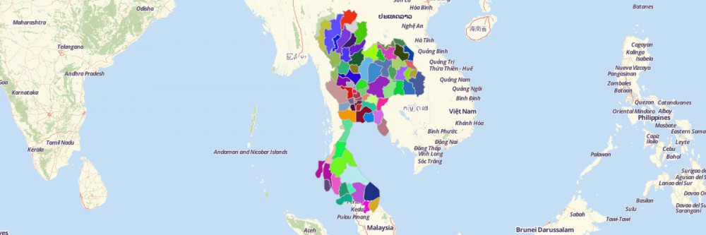 Map of Thailand Provinces