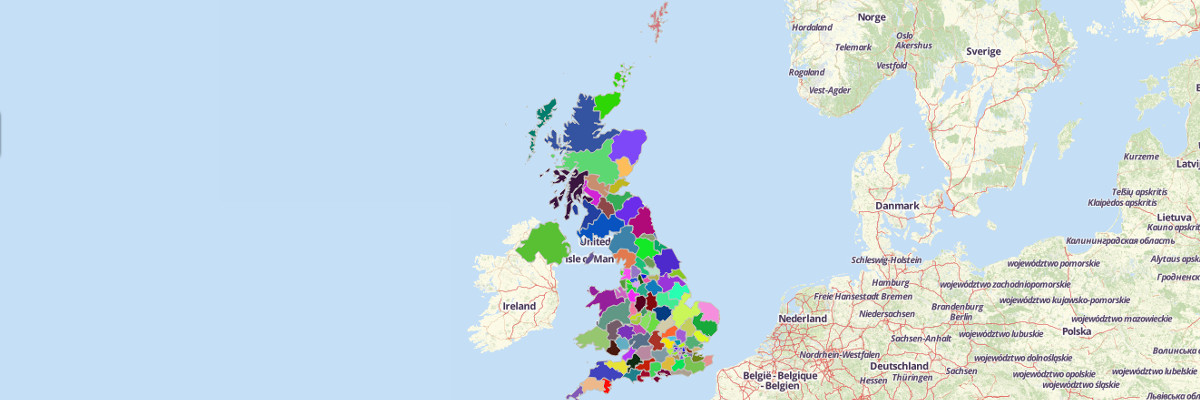 Map Of Uk Postcode Areas Mapline