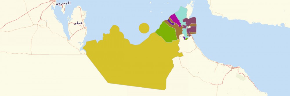 Map of United Arab Emirates