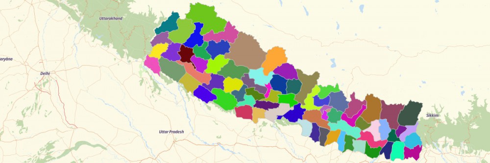 Nepal District Map