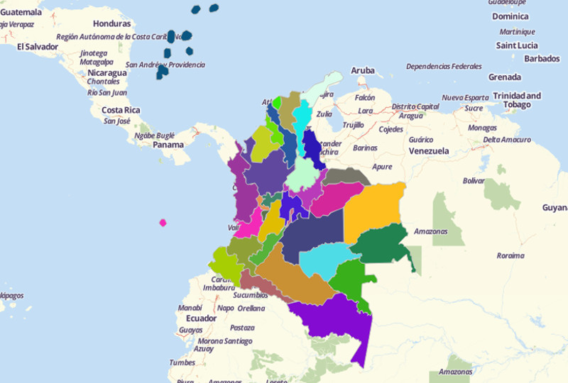 Visualize and Understand Colombia Map with Mapline's Territory Mapping Software
