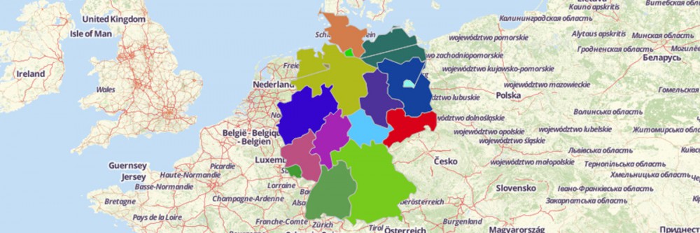 Map of German States