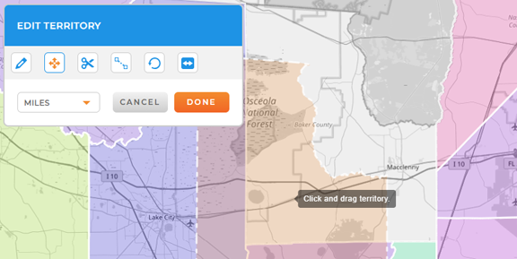 Editing Territories with Ease