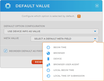 Use custom text as a default answer in Mapline forms