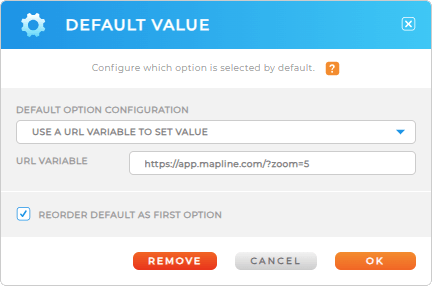 Use custom text as a default answer in Mapline forms