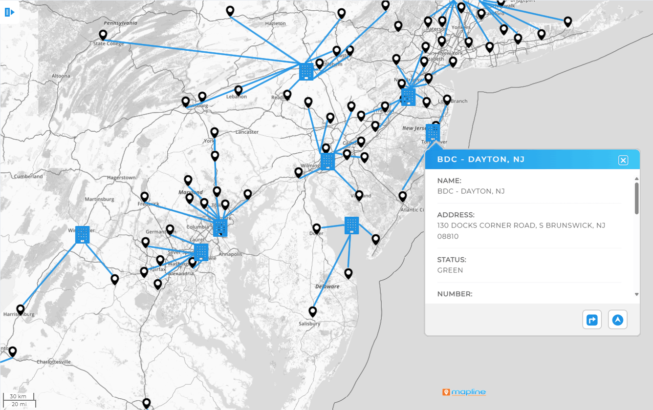 Static map without satellite view