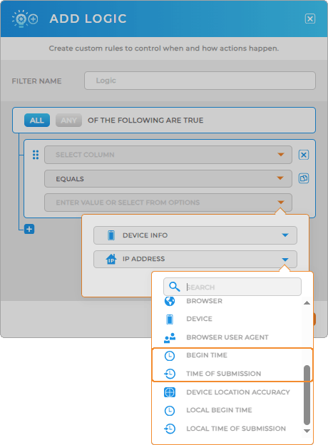 Easily pull in meta data like device start time in Mapline