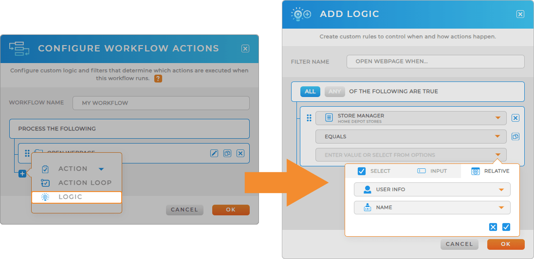Workflows: Open Webpage