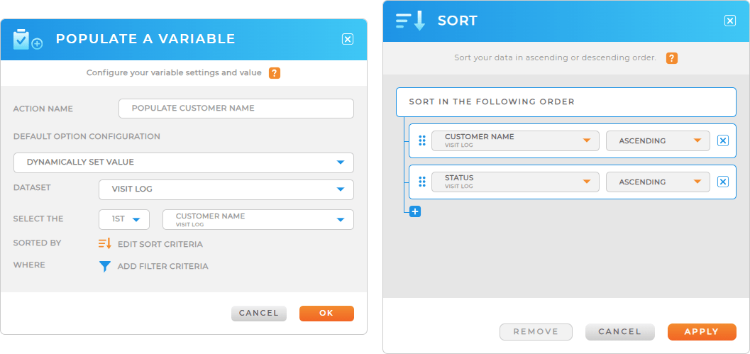 Workflows: Populate Variable