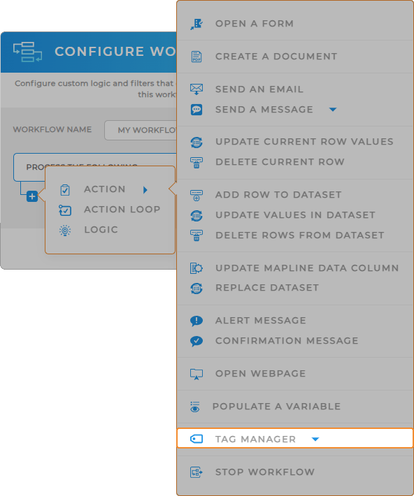 Workflows: Tag Manager