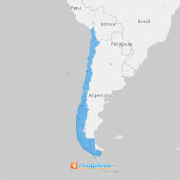 Map of Chile provinces