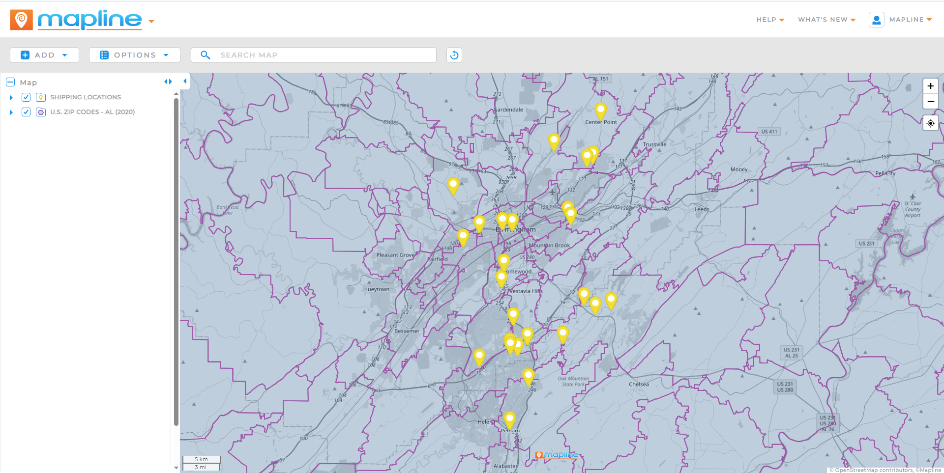 Zip Code Territories