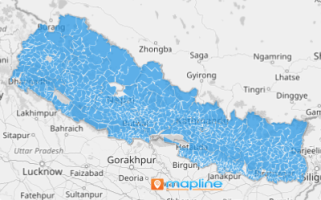 Map of Nepal villages